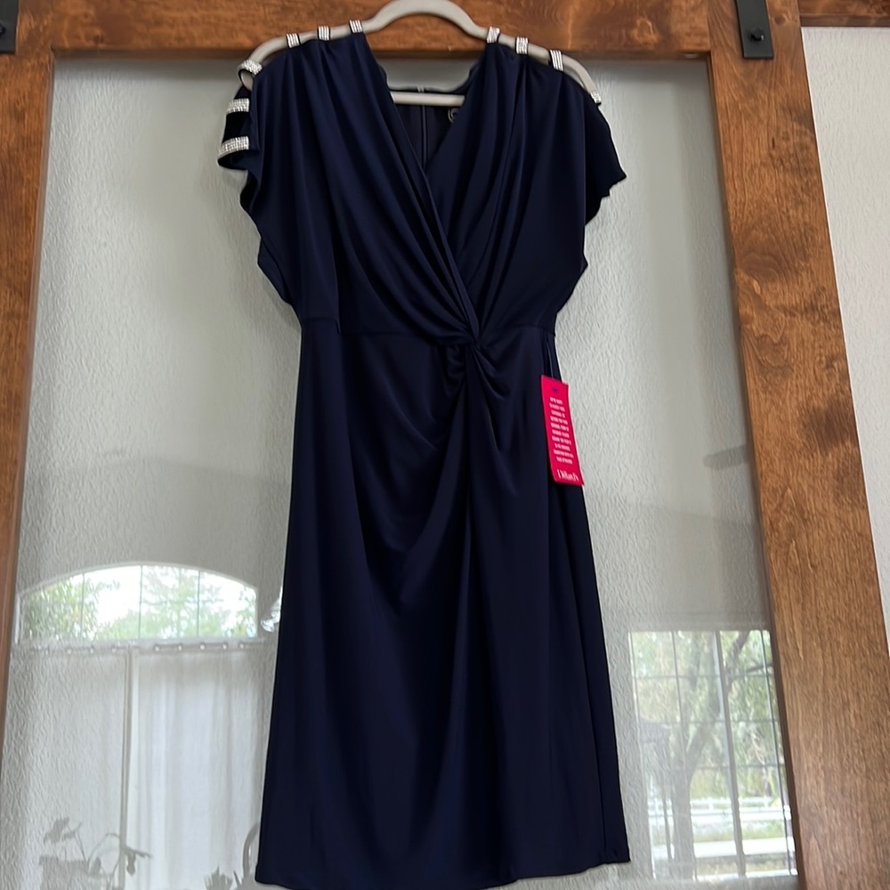 Alex evenings navy dress-never worn